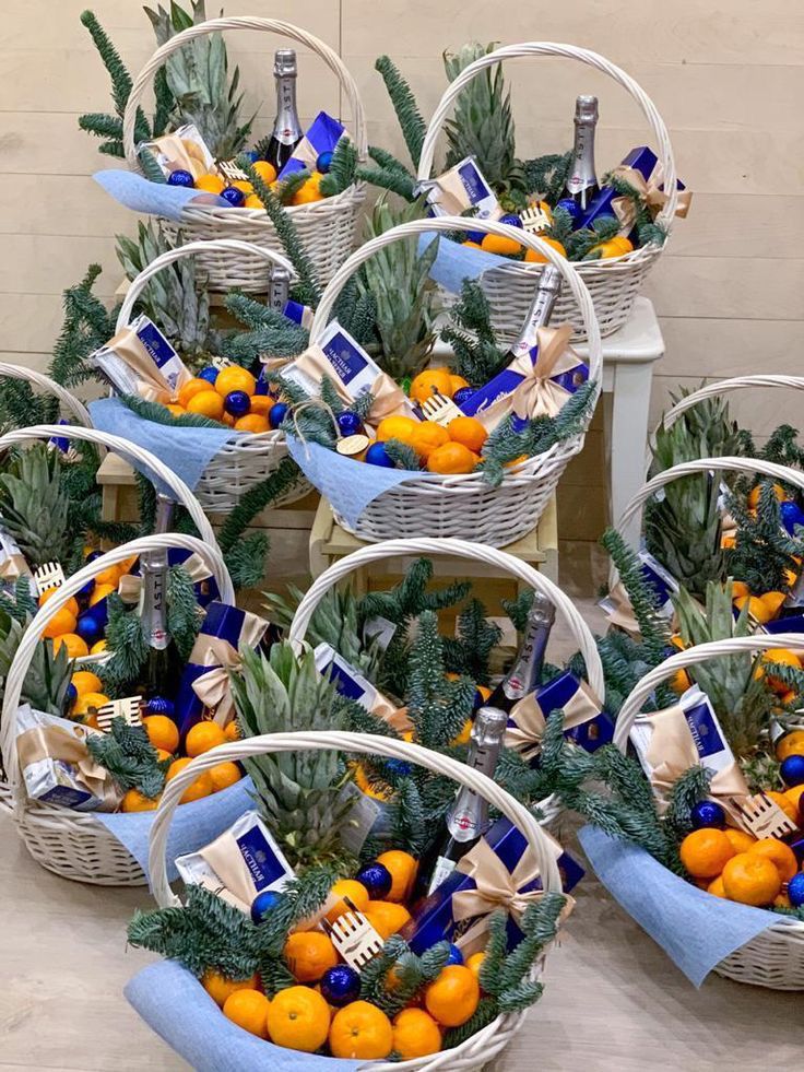 Корзина со сладостями «Новогодний Корпоратив»